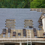 Slate laying on a roof